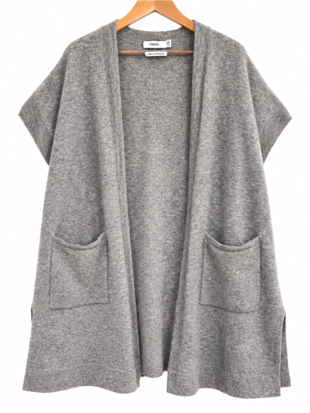 Vince 100% Cashmere Cardigan XS Gray Vest